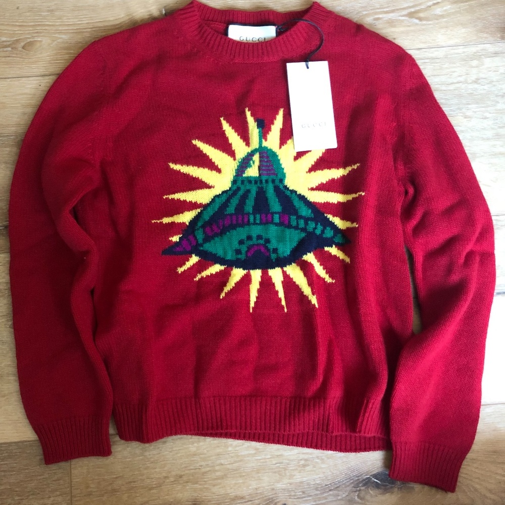 Gucci 2017 UFO Intarsia Sweater Sweater